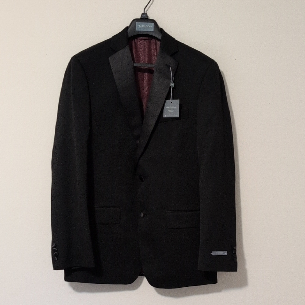 Madison Black Tuxedo Tailored Structured Shoulders